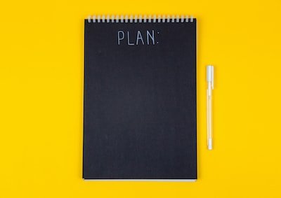 Image of a planning notebook